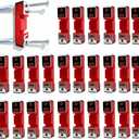 50 Pack Rubber Sound Isolation Clips with Mounting Screws, Full Rubber Soundproofing Blocking Clips,Sound Isolation Clips for Walls and Ceilings Soundproofing Resilient Channel