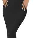 Buauty Women Bodycon Dresses Ribbed Maxi Dresses Basic Summer Casual Long Dress Black Wedding Guest Dress Formal Party, Size: X-Large