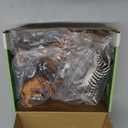 Zippytots 6PCS Safari Animal Figure Toys for Kids 3-5 Realistic Plastic Jungle Animal Figurines African Wildlife Learning Toys for Kids Boys Girls Toddlers