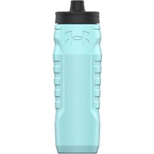 Under Armour Squeeze Water Bottles, 32 oz Water Bottles, Sideline Sports Water Bottle with Quick-Shot Lid, Quick & Easy Hydration, Gym Water Bottles, Squeeze Bottle, 1 32oz Bottle (Breeze Blue)