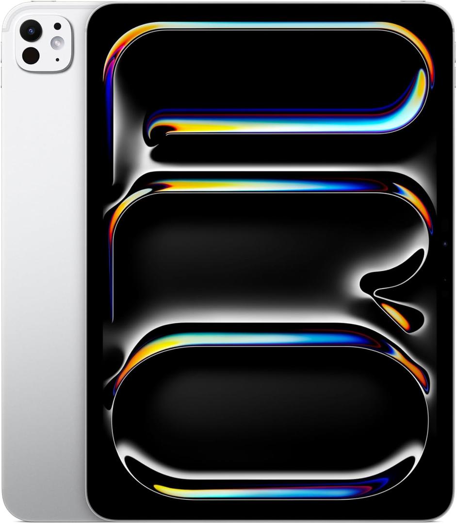 Apple iPad Pro 11-inch (M5): Ultra Retina XDR Display, 256GB, Landscape 12MP Front Camera/12MP Back Camera, LiDAR Scanner, Wi-Fi 7 with Apple N1, Face ID, All-Day Battery Life Silver