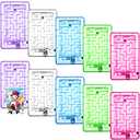 Zhanmai 10 Pcs Plastic Card Maze Puzzle Holder Portable Money Maze Card Box Intellectual Pinball Machine Pinball Cash Holder for Teens Birthdays Party Favors Game Fun Challenging