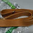 Full Grain Leather Replacement Strap for Handbags, Purses, Crossbody Bags, & Laptop Cases | Adjustable Shoulder Strap with Swivel Clasps | Camel, 1 in. Wide