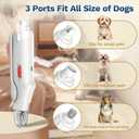 2 in 1 Dog Nail Clippers & Cat Nail Clippers Trimmers for Large Medium Small Dogs Cats Claw Trimmer Quick Sensor and Safety Guard USB Rechargeable Dogs Nail Trimmer with Catcher & 2 LED Lights