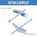 3/8"x4" Toggle Bolts (12 Pcs) 3/8 inch Wall Anchors for Drywall Heavy Duty, Butterfly Anchor Bolt for Hollow Wall, Sheetrock, Ceiling