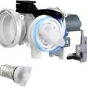 Upgraded DC97-20621A, DC97-17999N Drain Pump Assembly Compatible with Some Samsung Washers, Replaces DC31-00187A AP6807020 PS12592830 EAP12592830 495963 Washer Drain Pump Motor for Samsung