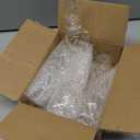 6PCS 6-Inch Hand-Blown Glass Finial Christmas Tree Hanging Ornaments -Large Elegant Clear Glass Vintage Holiday Decorations for Tree, Mantel, Party - Luxury Handmade Seasonal Dcor(Clear)