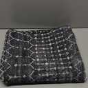 Lahome Moroccan Black Washable Runner 2x5 Non-Slip Lightweight Laundry Room Rug Throw Soft Long Bathroom Rug, Geometric Print Carpet Runners for Kitchen Hallway (Black, 2'x5'')