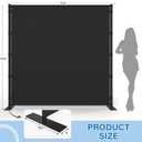 AKTOP Room Divider, Freestanding Single Panel Privacy Screen, Portable Temporary Wall Dividers for Room Separation, Large Room Partitions and Separators for Home, Office, Dorm, 71''W x 71''H, Grey