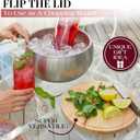 Gusto Nostro 4.1L Insulated Ice Bucket with Lid and Tongs, Double Wall Stainless Steel Ice Bucket Large, BPA Free Ice Bucket for Cocktail Bar, Keeps Champagne, Wine, Beer Chill for Parties