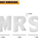 MRS Engagement fillable Cardboard Letters Wedding Party Charcuterie Board Food Sweet Decorative Box, White, 9MRSSH