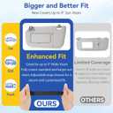 CARFIB 2pcs Car Picture frame Sun Visor Photo Frame Leather Display Memorial Pictures for Couple Family Universal Vehicle Personalized Decor Black