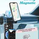 Toycamp for Samsung Galaxy A15 5G Case - Compatible with Magsafe Credit Card Holder Wallet Magnetic Cute Women Teen Girls Kawaii Girly Unique Black Butterfly Design Phone Cover for Galaxy A15 5G