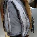 Queen Size Dark Grey & French Grey Reversible Alternative Down Comforter  Warm Lightweight Breathable Hotel Quality Bedding Set  All Season Fluffy Oversized Cooling Microfiber Duvet Insert Comforter