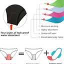 Beautikini Period Swimwear One Piece Leakproof Swimsuit Menstrual Tummy Control Bathing Suit for Teens Girls and Women (Black, M)