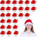 MNKXL Santa Hats Bulk for Adults,Christmas Hats Plus Size,Mens Womens Thickened Red Santa Claus Hat for Xmas Party