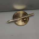 Ivilon Countertop Paper Towel Holder - Modern Bell End Minimalist Design - Color Warm Gold