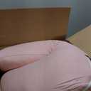 Momcozy Pregnancy Pillows for Sleeping, U Shaped Full Body Maternity Pillow for Side Sleeping - Support for Back, Legs, Belly, HIPS, 57 Inch, Pink