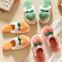 Fuzzy Slipper Winter Fluffy Slippers Peach Cute Slippers For Women Comfortable Warm House Shoes Slippers (M)