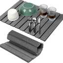 Stone Drying Mat for Kitchen Counter,24"x16" Large Dish Drying Mat,Stone Bath Mat,Quick Drying Fast Absorbent Diatomaceous Drying Matt Kitchen Counter for Dishes Bottles Cups Bathroom Any Countertop