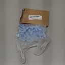 MECCANIXITY 50 Pcs Mini Gingham Ribbon Bows 1.8 Inch Checkered Plaid Bow Fabric Satin for Craft DIY Cake Sewing Wedding Birthday Party Wrapping Christmas Decoration, Light Blue White