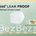 Disposable Period Underwear for Women Plus Size L/XL, 360 Leak Proof Period Panties for Heavy Flow, Overnight Postpartum and Incontinence Pads, Odor Control, Breathable, Unscented, 20 Count