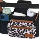 Momcozy Universal Stroller Organizer with Insulated Cup Holder Detachable Phone Bag & Shoulder Strap, Fits for Stroller like Uppababy, Baby Jogger, Britax, BOB, Umbrella and Pet Stroller