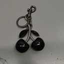 Keychain Cherry Bag Charms Purse: Key Chains Women Cute - Car Keyrings Leather Handbags - Fashion Enthusiasts (Blcak)