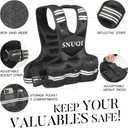 Adjustable Weighted Vest for Men and Women 4-10lbs/9-18lbs/20-32lbs Weighted Vest with 6 Ironsand Weights for Home Workouts Adjustable Body Weight Vest Exercise Set for Cardio and Strength Training