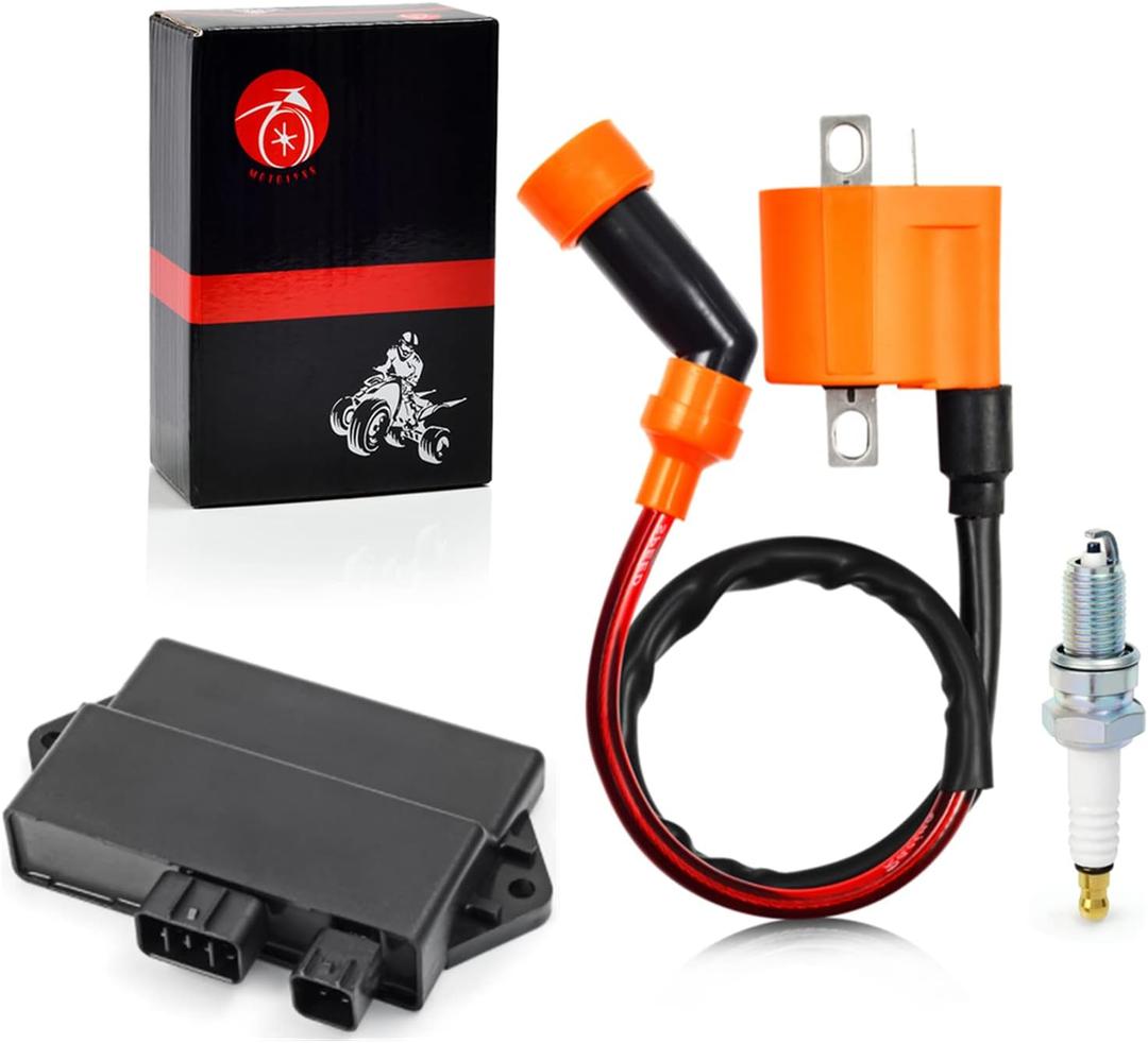 Ignition Coil and Igniter CDI Spark Plug For Yamaha Raptor 350 2004-2013 Warrior 350 YFM 350 2002-2004 5YT-85540-00-00