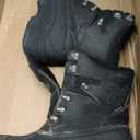 Men's Snow Boots Insulated Waterproof Lightweight Winter Boots Slip Resistant Duck Boots for Men (8, Black 2)