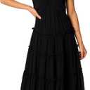 Petal & Pup Women's Dottie Halterneck Maxi Dress (Black, M)