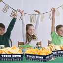 QICI 40 pcs Football Paper Food Tray Disposable Football Snack Bowls Football Themed Birthday Party Supplies