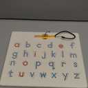 GAMENOTE Double Sided Magnetic Letter Board - 2 in 1 Alphabet Magnets Tracing Board for Toddlers ABC Letters Uppercase & Lowercase Practicing Learning Education Toys