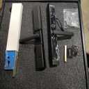 Sliding Door Smart Lock, Sliding Glass Door Lock with Fingerprint, JNZCH Smart Mortise Lock with App Control, IC Card, Keys, Anti-Peep Touchscreen, Perfect for Patio, Home (Black)