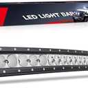 Nilight Curved LED Light Bar 42 Inch 165 W Flood Spot Combo Beam 16500LM P8/5W Chips Offroad Driving Single Row Slim Lights IP68 for UTV Truck RZR SUV ATV Boat