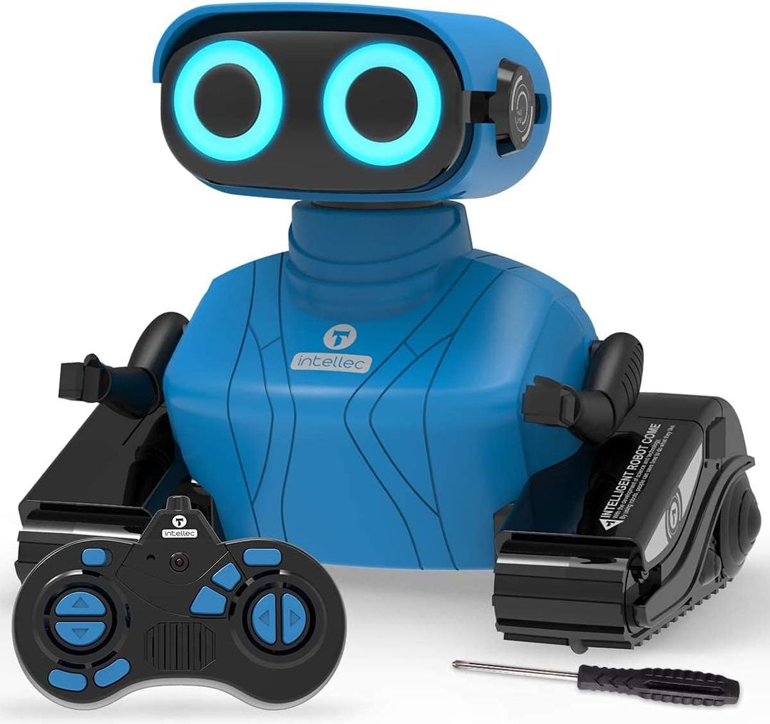 KaeKid Robots for Kids, 2.4Ghz Remote Control Robot Toys with LED Eyes & Flexible Arms, Dance & Sounds, RC Toys for 3 4 5 6 7 8 Year Old Boys Girls (Blue)