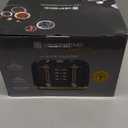 West Bend Timeless 4-Slice Toaster with 7 Browning Levels, Bagel/Waffle/Defrost Settings, High-Lift Lever, Anti-Jam, Easy-Clean Crumb Tray, 4-Slice, Blue/Gold