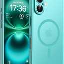 TOCOL for Phone 16 Case, Compatible with Magsafe Charger, Full Camera Protection, Drop Protection, Translucent Matte Phone Case for iPhone 16 6.1 inch (Green)