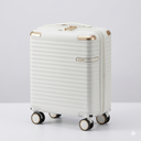 Joyway Carry on Luggage Airline Approved with TSA Lock, Hard Shell 18 Inch Travel Carry-on Suitcase with Spinner Wheels (White)