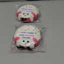 Pack of 2 Crochet Donut Stress - Positive Emotional Inspirational Support Cute Handmade Crochet Donut for Women Kids Friends Motivational Presents (Pink)