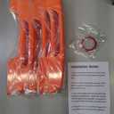 Orange Plastic Handles, 5pc