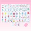 160 Pink Engraved American Mahjong Game Set with Carrying Bag and Accessories, 1.2 Mahjong Tile Set