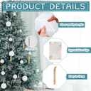 Kasyat 48 Set Christmas Employee Appreciation Gifts Bulk Acrylic Hanging Ornament Flat Lantern Ornament for Xmas Trees Coworker Nurse Teacher Volunteer Gift with Thank You Card(Be Proud Sign)