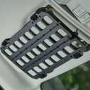 TACNEX Vehicle Rigid MOLLE Panel for Car Visor Organizer EDC Pouch Tool Holster Bag Holder Tactical Gear Rack Truck Equipment Mount Plate Modular Storage Shelf Auto Interior Accessories