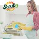 SCRUBIT 48-Count Sponges Kitchen for Dishes Cleaning - Non-Scratch Dish Scrub Sponge, Natural Cellulose Kitchen Sponges