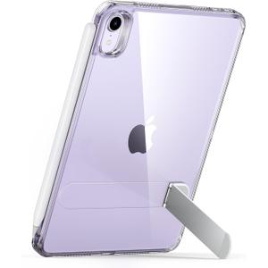 ESR for iPad mini 7 A17 Pro Case, iPad mini 7th/6th Generation Case with Stand(2024/2021), 3 Stand Modes, Slim and Light, Drop Safe, Supports Pencil Pro & Pencil (USB-C), Boost Kickstand Cover, Clear