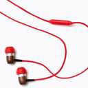 Symphonized Premium Wooden Earphones Wired (3.5mm Jack) Deep Bass Sound, 3D Sound, Microphone Volume Control, 90% Noise Cancelling for Type C Devices. Earphones for Android