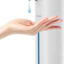 Automatic Soap Dispenser Touchless, Modern, Kitchen & Bathroom, Hands-Free, Adjustable Volume, Long Battery Life, Compatible with Thick & Thin Soap, Easy for Toddlers, Clog-Free, White