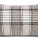 YOUR SMILE Retro Farmhouse Buffalo Tartan Chequer Stripe Plaid Cotton Linen Decorative Throw Pillow Case Cushion Cover Pillowcase for Sofa Outdoor Indoor (Brown, 12''x20'') (20" x 12" (Pack of 1))